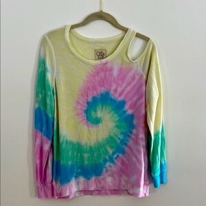 Colorful Tie-Dye Long Sleeve Top